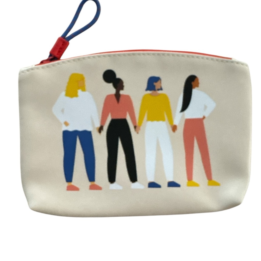 Ipsy Glam Bag Stylish Cream Pouch Diversity Confident Women